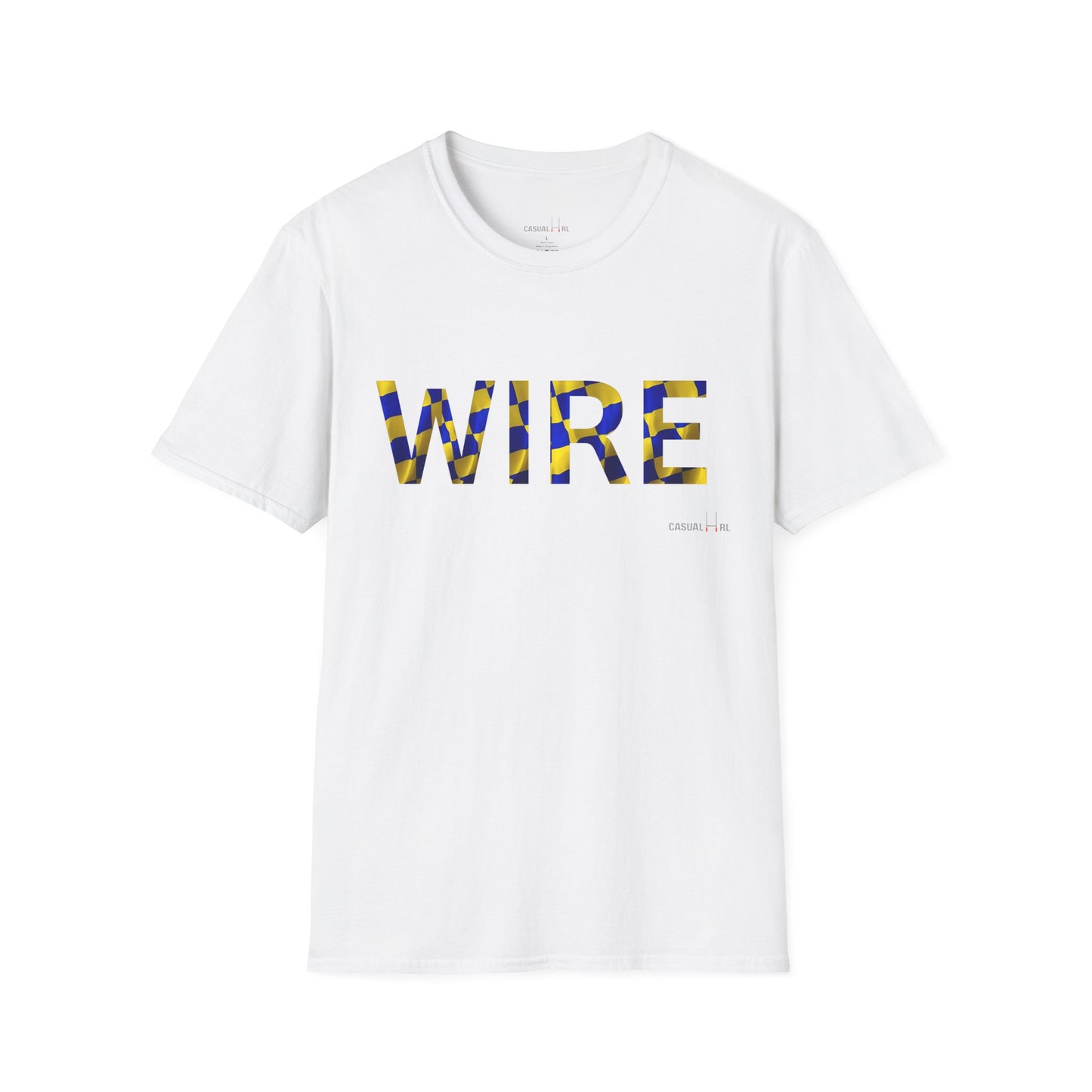'WIRE' Flag T-Shirt - Warrington Wolves (Black, White, Navy)