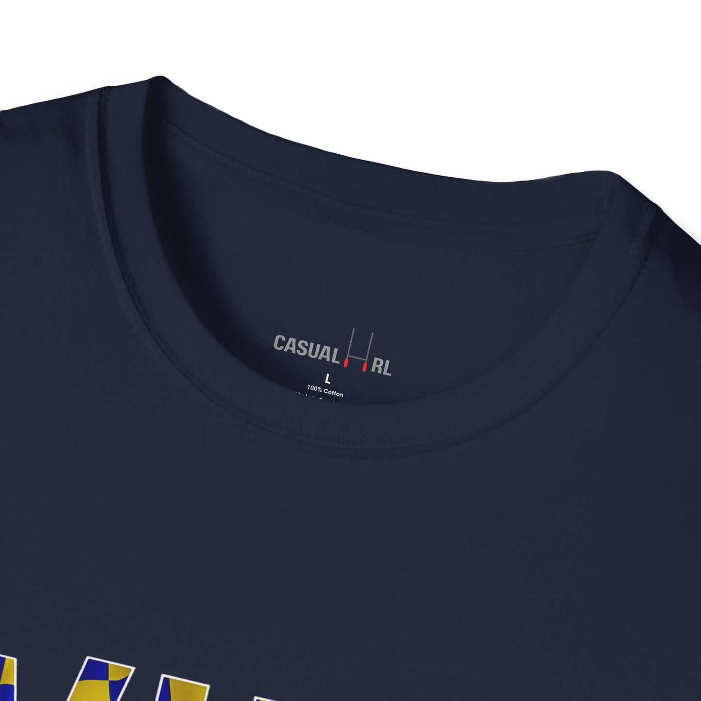 'WIRE' Flag T-Shirt - Warrington Wolves (Black, White, Navy)